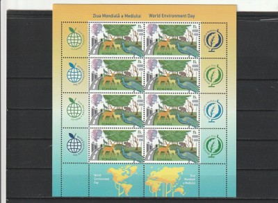 ROMANIA 2023 LP 2420 ZIUA MONDIALA A MEDIULUI MINICOALA MNH NESTAMPILATA foto