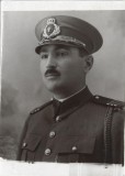 A4613N Ofițer rom&acirc;n cu furajeră, fotografie mare, perioada regalității