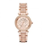 Michael Kors Parker MK6110 Ceas Cronograf Quartz de Damă cu Brățară Rose Gold din Oțel Inoxidabil 33mm