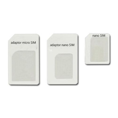 Adaptor SIM la Micro SIM la Nano SIM 3 in 1 foto