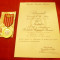 Medalie si Brevet- 50 Ani Aniversare PCR acordat1971 Gen.Lt.Lefter Gh.T ,semnat