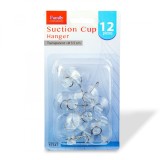 Carlig cu ventuza - 3,5 cm - transparent - 12 buc/pachet Best CarHome