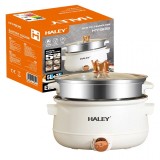 Cooker Electric Multifunctional HALEY, 5l + 3l 1200w cu aburire si gatire simultana pentru mese sanatoase rapide si fara efort