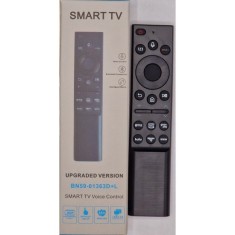 Telecomanda universal pentru TV Samsung , functie vocala, Netflix, Prime Video, Globoplay, Hulu, Rakuten TV, 4K