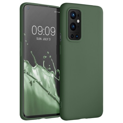 Husa pentru OnePlus 9 Pro, Silicon, Verde, 54427.80 foto