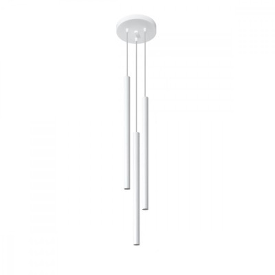Lampă suspendată PASTELO 3P alb, Sollux Lighting foto