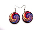 cercei lemn multicolori 45825