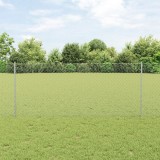 St&acirc;lpi &Icirc;ngrădire vidaXL 10 pcs U-Channel 100 cm Oțel Galvanizat