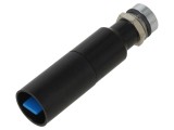 Lampă de control LED concavă albă, 230VAC, &Oslash;8mm, IP67