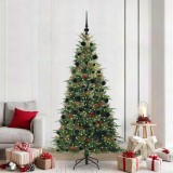 vidaXL Brad de Crăciun artificial cu ramuri articulare Verde 210 cm 3397433