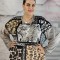 L871-18 Bluza casual cu imprimeu si strasuri