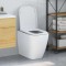 Capac WC cu eliberare rapidă, &icirc;nchidere lentă, alb, duroplast