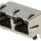 Conector RJ45 ecranat 8p8c THT