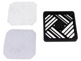 Protecție plastic 80x80mm cu ecran EMI și filtru