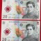 2 x 20 Lei 2021 (2025) polimer serii consecutive 687 688 UNC necirculate **