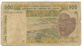 Bancnota 500 francs 2002 - Statele Africii de Vest (Litera C - Burkina Faso)