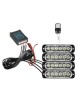 Kit 4 stroboscoape portocalii 12/24V cu telecomanda wireless, Xenon Bright