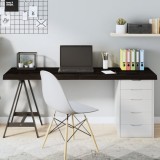 VidaXL Blat de masă maro 160x50x(2-6) cm, lemn masiv stejar tratat