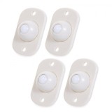 Set 4 Roti Adezive Mobila, Rotire 360&deg;, Mutare Usoara, Bej, ABS, Max 8kg, 4.5x2.8x1.4 cm
