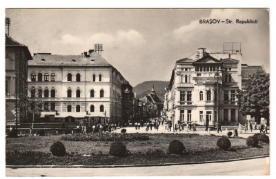 CPIB 19027 CARTE POSTALA - BRASOV, STRADA REPUBLICII, RPR foto