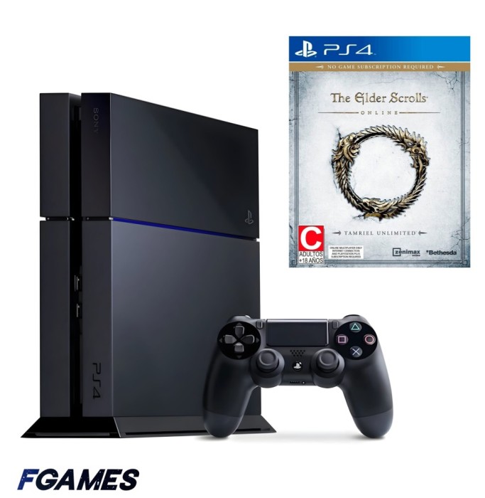 Consola Sony Playstation 4 Ps4 1tb + Controller + The Elder Scrolls Online PlayStation 4, Second-Hand