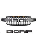 Grila radiator Raptor Style negru mat cu leduri portocalii, Ford Ranger T9 2022-2024