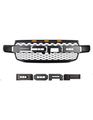 Grila radiator Raptor Style negru mat cu leduri portocalii, Ford Ranger T9 2022-2024 foto