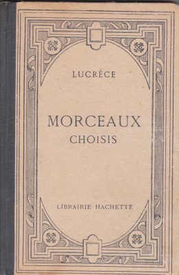 bnk ant Lucretius - Lucrece - Morceaux choisis foto