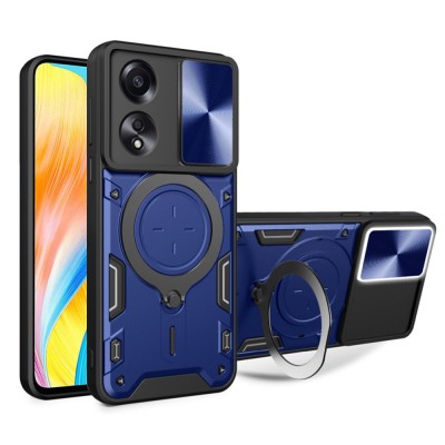 Husa Oppo A58 4G Techsuit CamGuard Pro, albastru foto