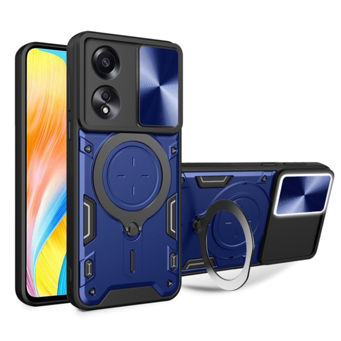 Husa Oppo A58 4G Techsuit CamGuard Pro, albastru