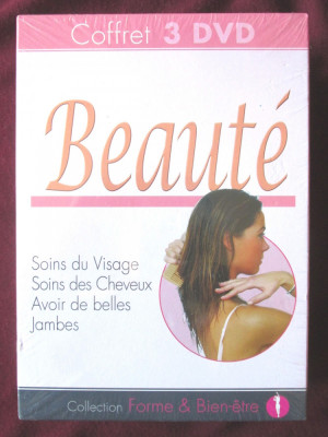 Pachet 3 DVD : BEAUTE. Soins du Visage-Soins des Cheveux-Avoir de belles Jambes foto