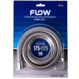 Furtun de dus extensibil Flow FFDF-175, inox cromat, 175&ndash;225 cm
