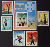 Haute Volta 1973 Scouting set+perf. sheet MNH DA.090