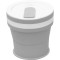 Pahar pliabil din silicon flippy, prentru calatorii, 350 ml, pai inclus, 9 x 9.2 cm, gri