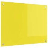 vidaXL Panou de bucătărie Galben 80 x 60 cm sticlă securizată 42001255
