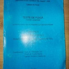 Teste de fizica pentru admitere- Gheorghe Zet, Vasile Manta