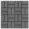 VidaXL Plăci de podea, 11 buc., gri, 30 x 30 cm, 1 mp, WPC
