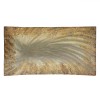 Platou Decorativ Sticlă Bej Șampanie Scoică 28x15.5 cm - Platou Servire Elegant