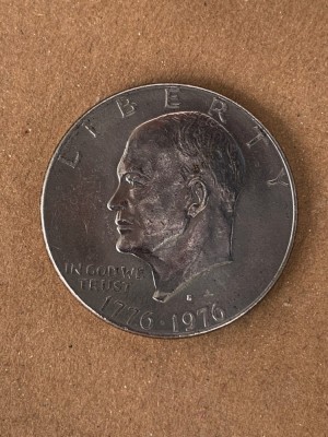 Moneda 1 Dollar 1976 D - Eisenhower Dollar Bicentenar foto