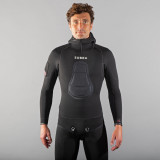 Geacă activități sportive submarine neopren SPF900 5mm Negru Bărbați