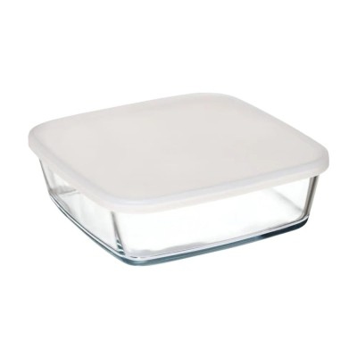Vas sticla termorezistenta patrat cu capac plastic 1,7 L Simax 7466/D - Simax - Simax foto