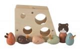 Joc de stivuire din lemn - Cascavalul, pisica si soriceii, Egmont Toys
