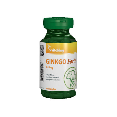 Ginkgo Biloba Forte 120mg Absorbtie Indelungata Vitaking 60cps foto