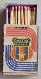 1980 Steaua Bucuresti (emblema clubului) - cutie chibrituri romanesti din lemn