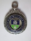 Medalie/medalion argint/argintata liga engleza de fotbal 1956-1957