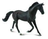 Figurina iapa thoroughbred neagra pictata manual xl collecta