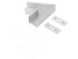 Conector de Aluminiu Anodizat 60&deg; Argintiu VARIO30-02