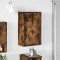 vidaXL Dulap de Baie Stejar afumat 39 x 23.5 x 65 cm Lemn compozit