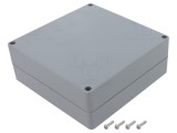 Carcasă universală ABS gri &icirc;nchis 160x160x60mm IP67