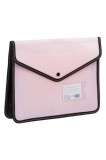 Cumpara ieftin Mapa Documente eMAG, Capsa, Roz Nude cu Margine Neagra, Dimensiuni 33x7x25cm